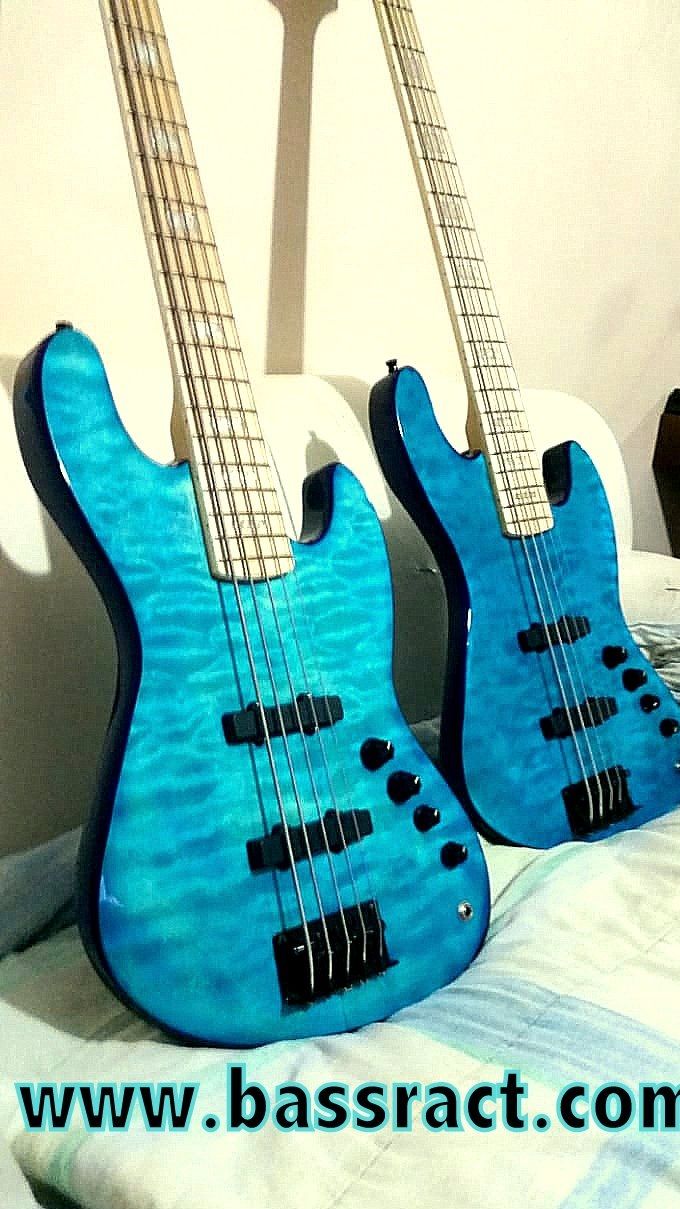 Ract bass 5 cordas blue com tonalidades de azul diferentes ......R$5.850,00om bags